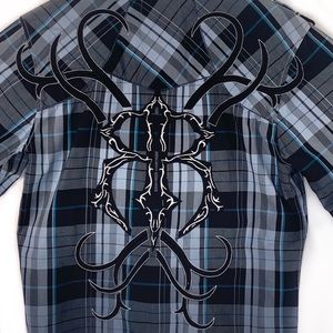 Men’s Roar Embroidered Button Down Shirt